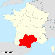 Languedoc roussillon midi pyrenees region locator map svg